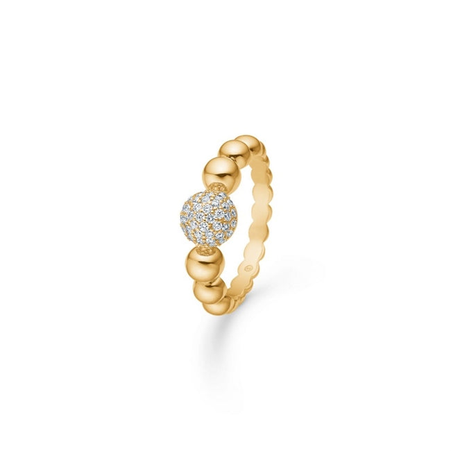 Diamond Ball ring fra Mads Z i 14 kt guld med 0,27 ct diamanter